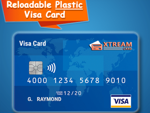 Buy Reloadable Plastic Visa Card All Currency Acceptable